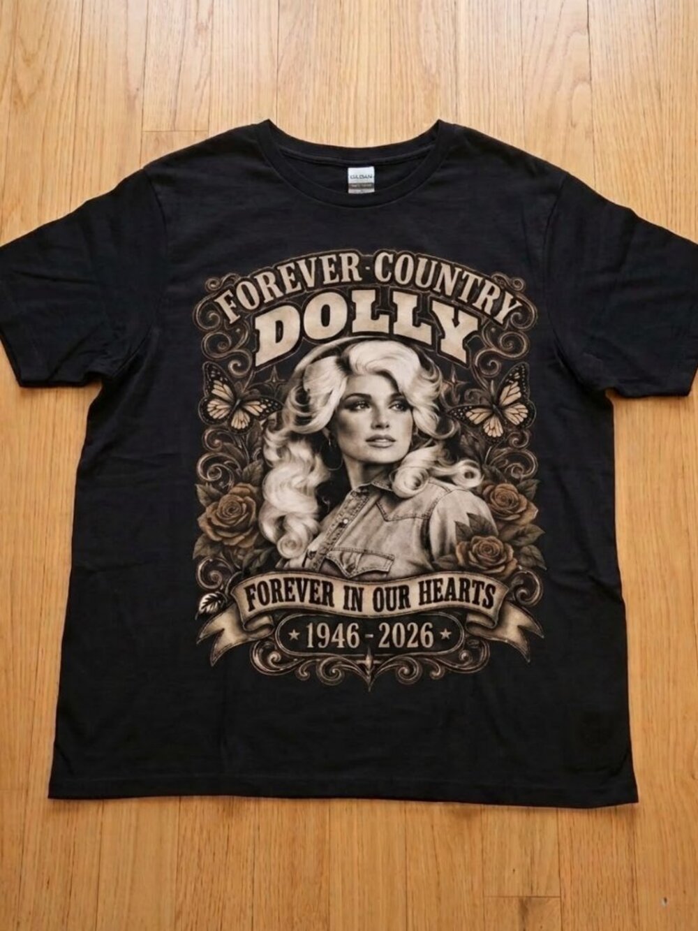 Dolly Parton Memorial Tribute Shirt Forever Country 1946-2026 Music Tee Reprint